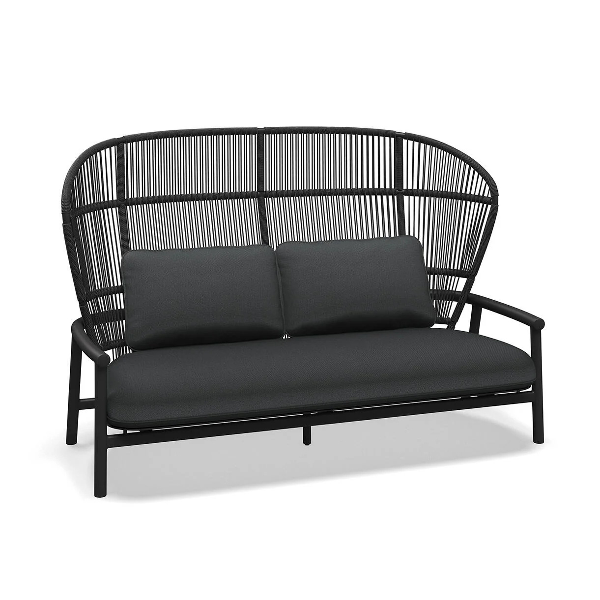 Fern Aluminium High Back 2 Seater Sofa - Image 12