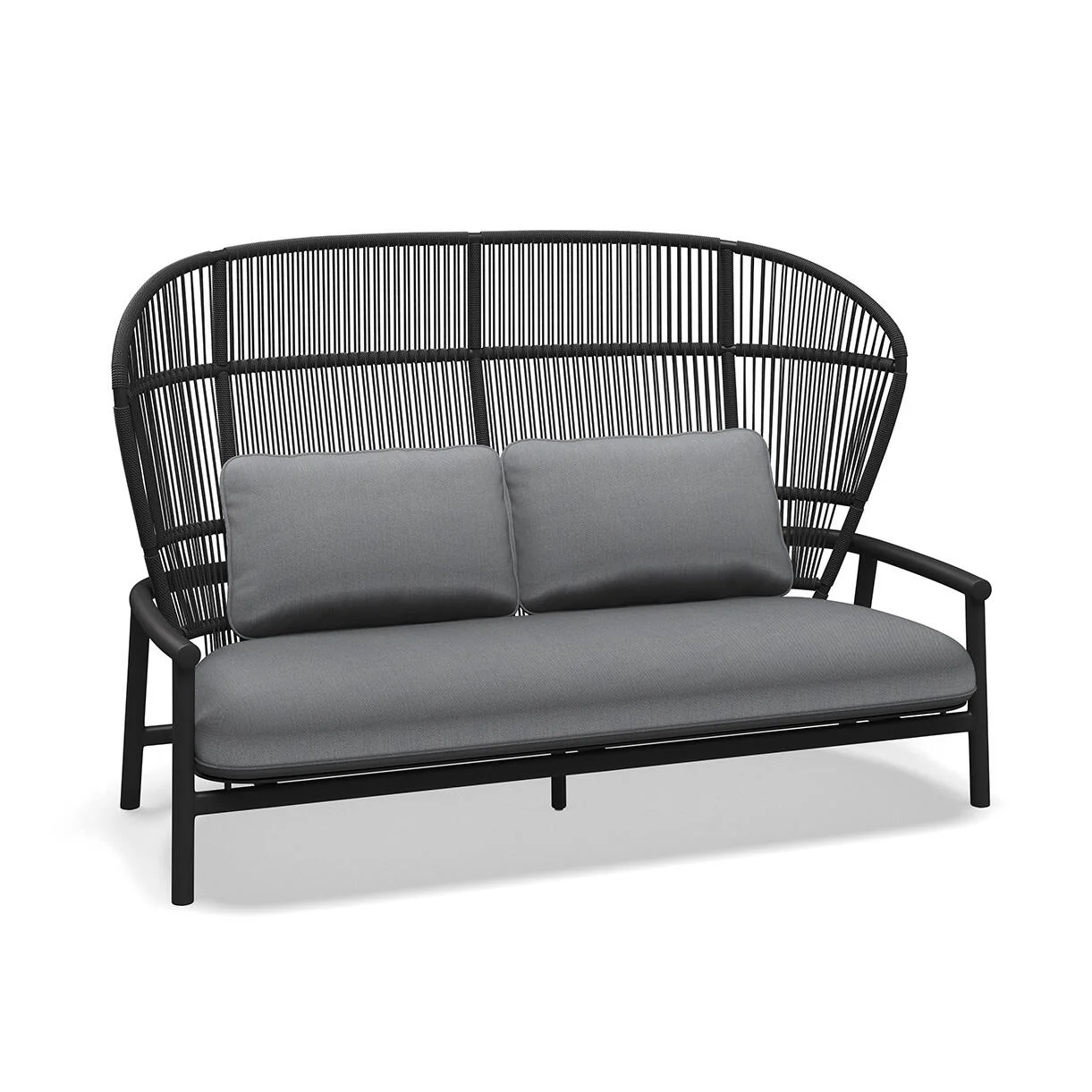 Fern Aluminium High Back 2 Seater Sofa - Image 13