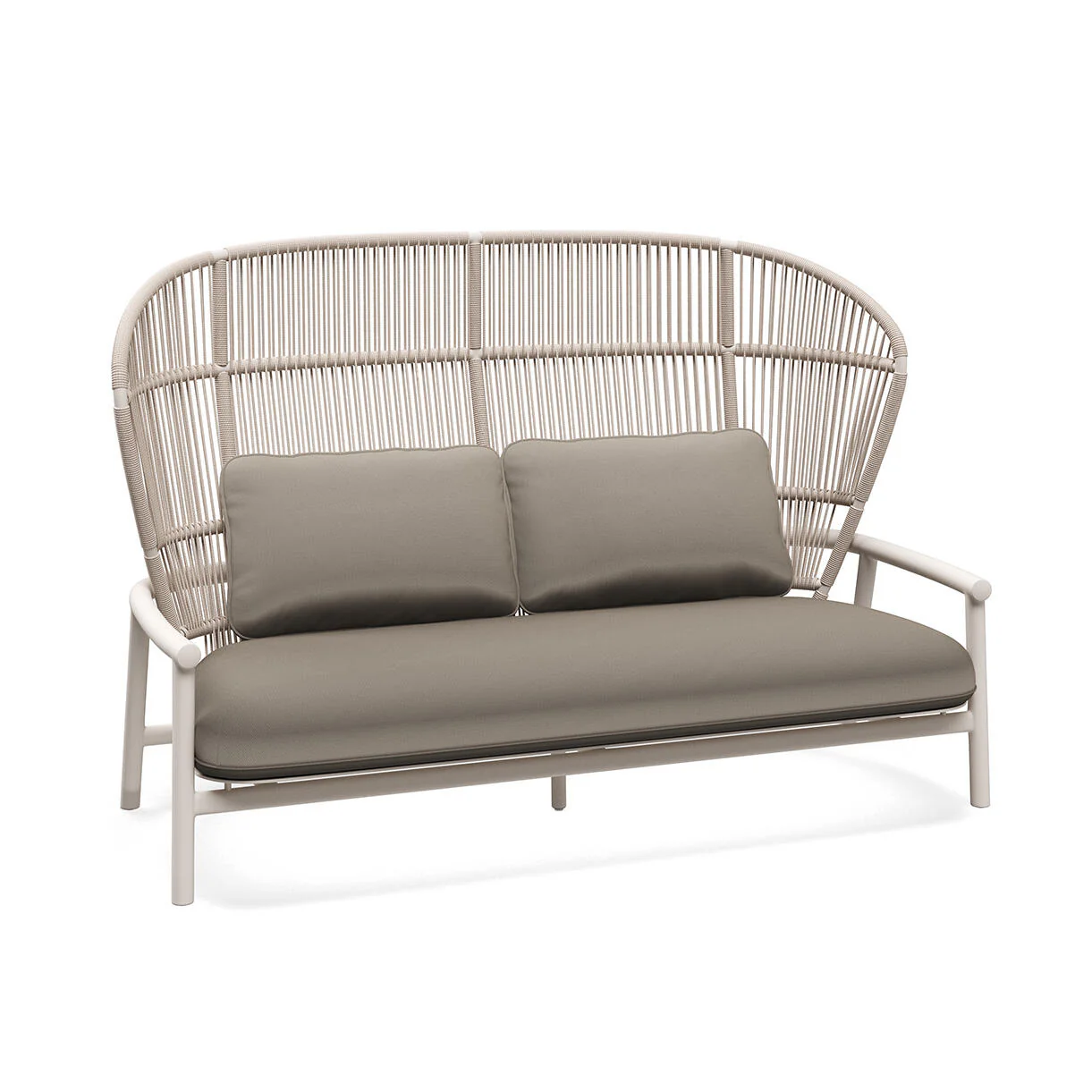 Fern Aluminium High Back 2 Seater Sofa - Image 14