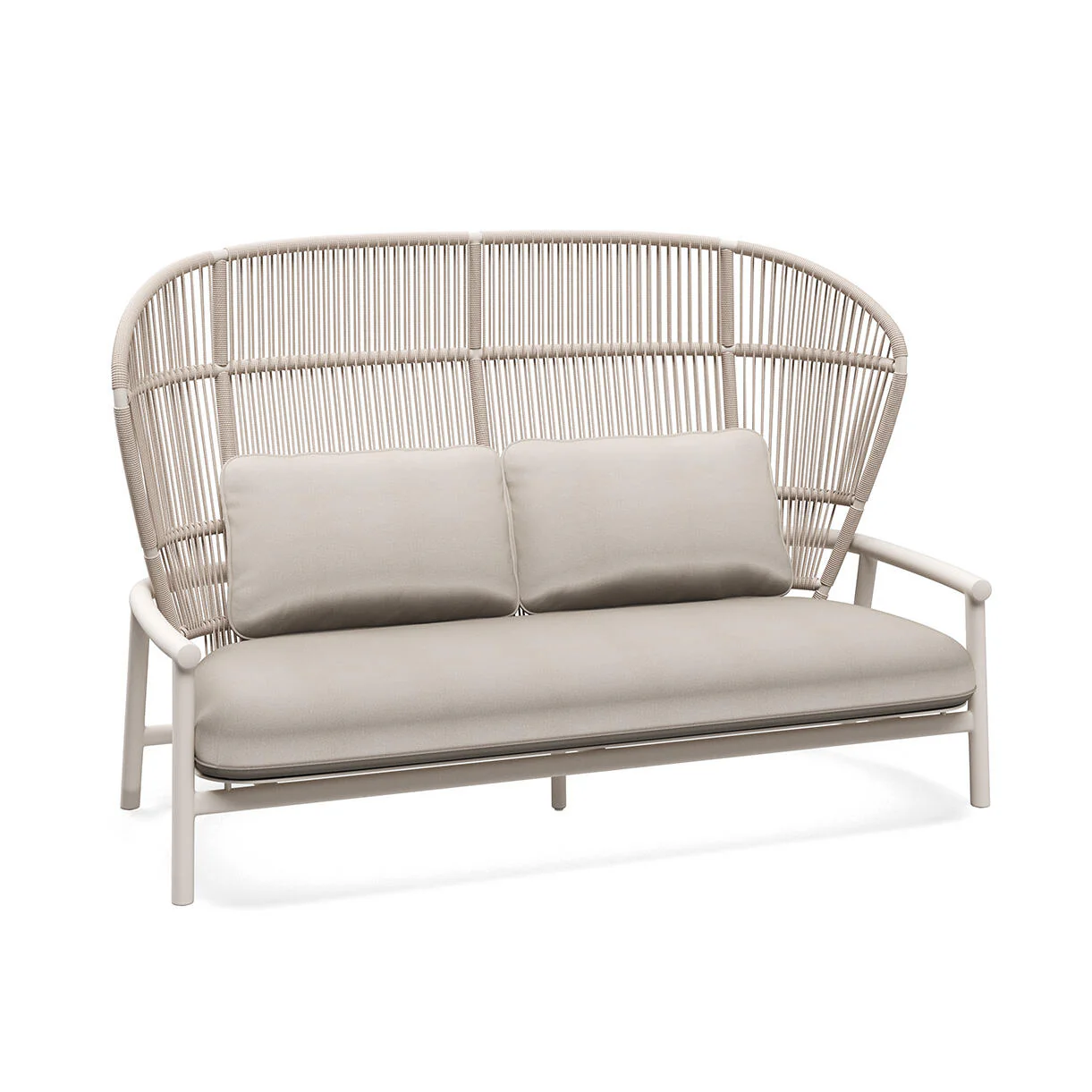 Fern Aluminium High Back 2 Seater Sofa - Image 15
