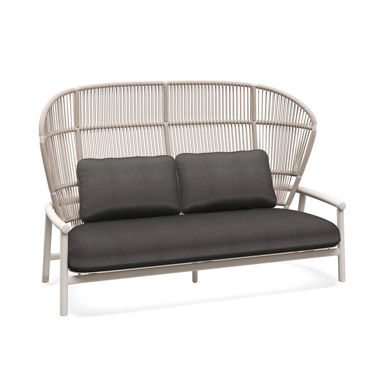 Fern Aluminium High Back 2 Seater Sofa - Image 16