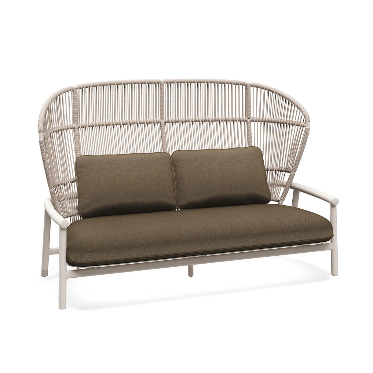 Fern Aluminium High Back 2 Seater Sofa - Image 17
