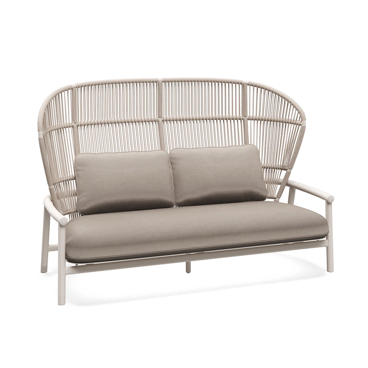Fern Aluminium High Back 2 Seater Sofa - Image 18