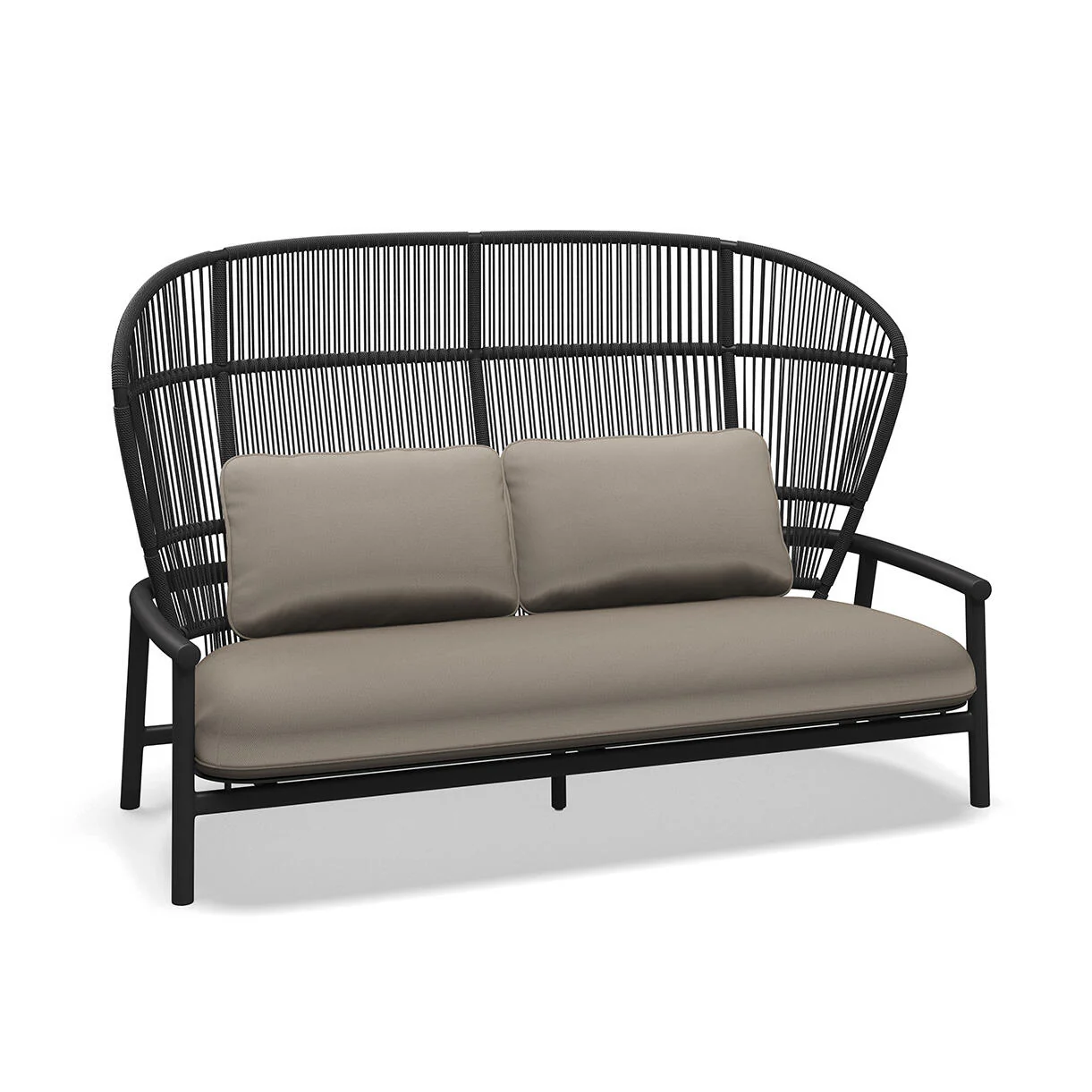Fern Aluminium High Back 2 Seater Sofa - Image 2