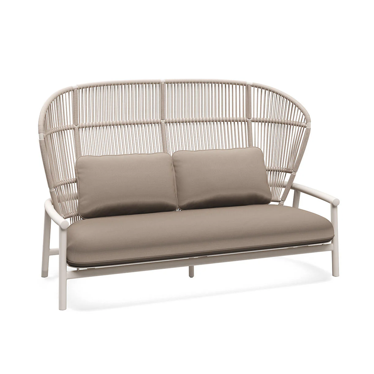 Fern Aluminium High Back 2 Seater Sofa - Image 20