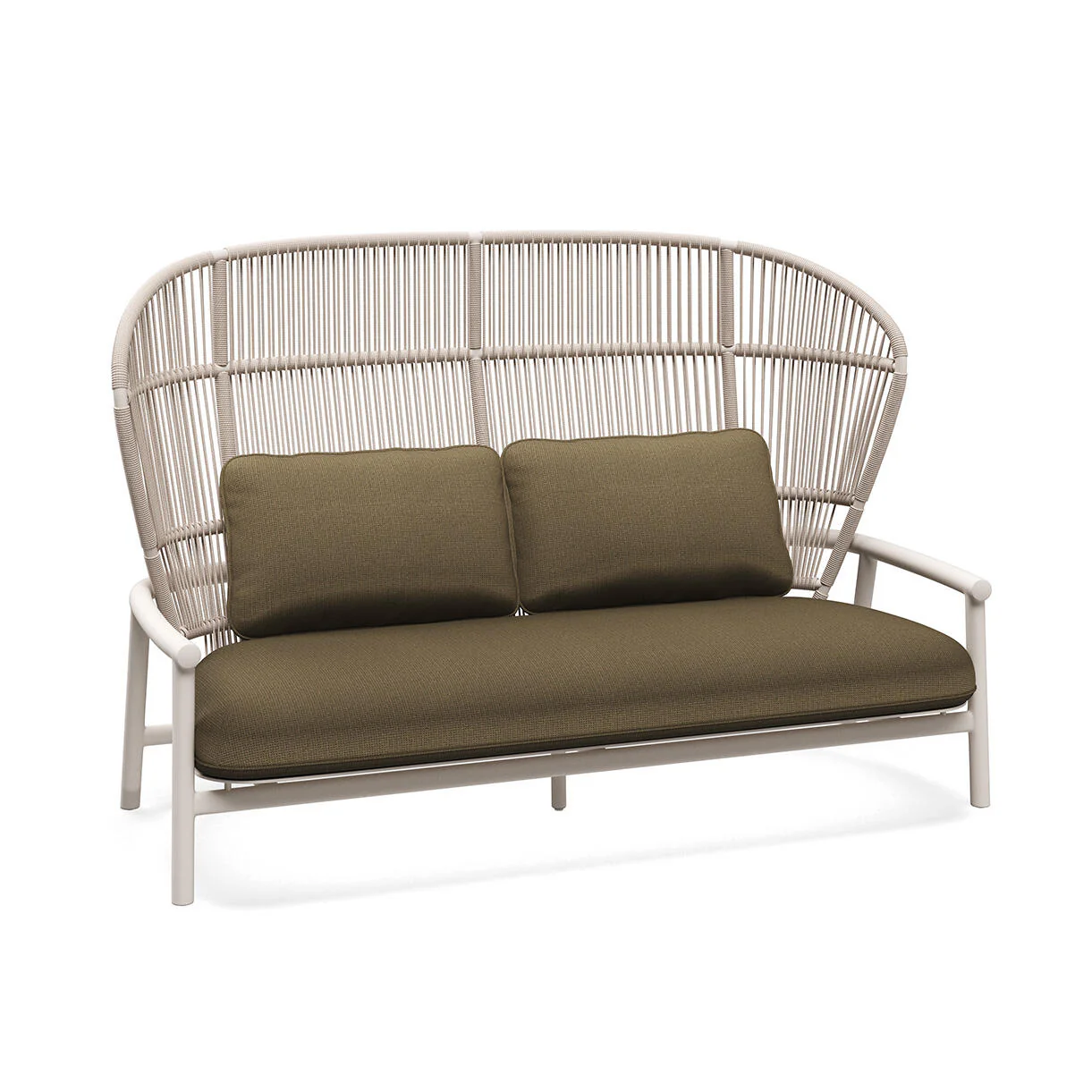 Fern Aluminium High Back 2 Seater Sofa - Image 21