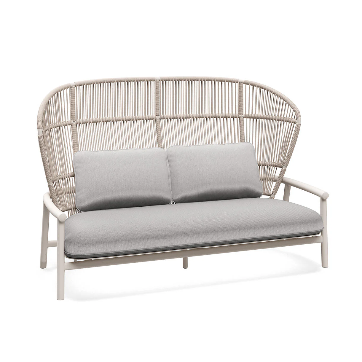Fern Aluminium High Back 2 Seater Sofa - Image 23