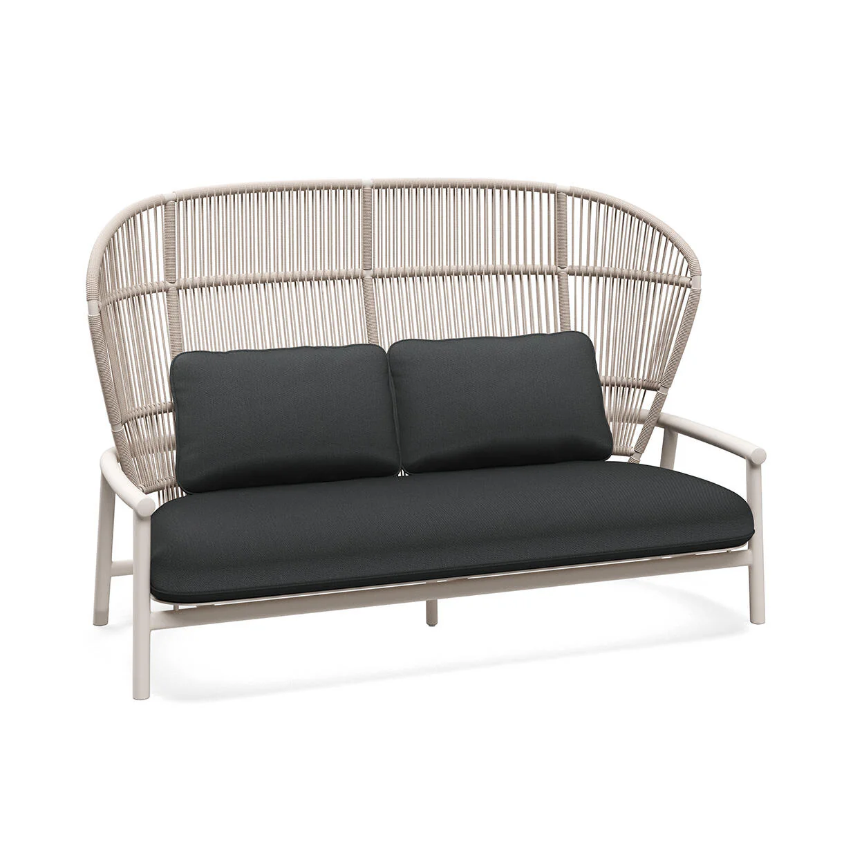 Fern Aluminium High Back 2 Seater Sofa - Image 24