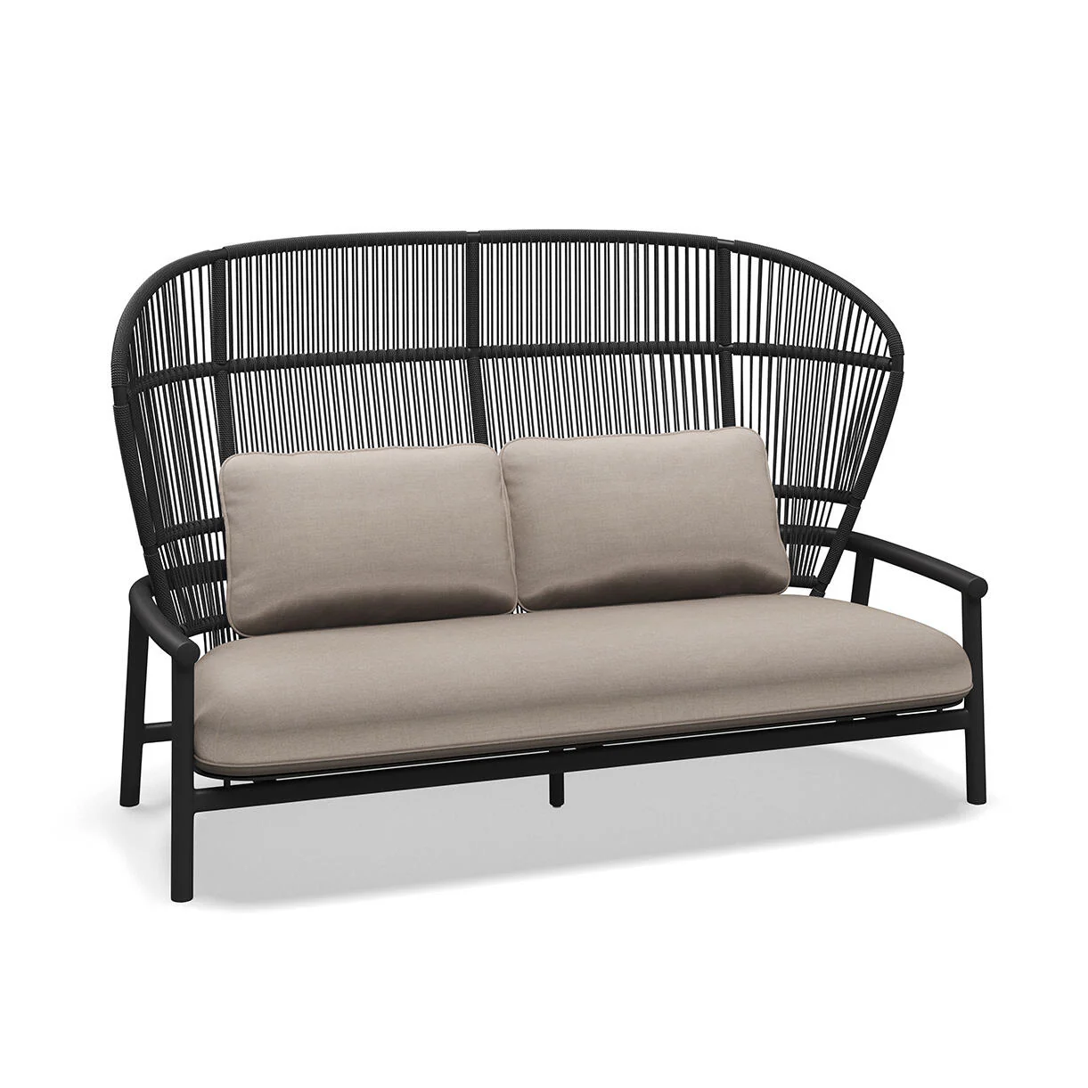 Fern Aluminium High Back 2 Seater Sofa - Image 6