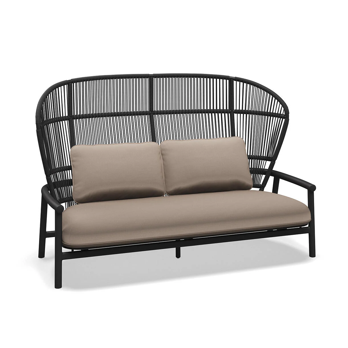 Fern Aluminium High Back 2 Seater Sofa - Image 8