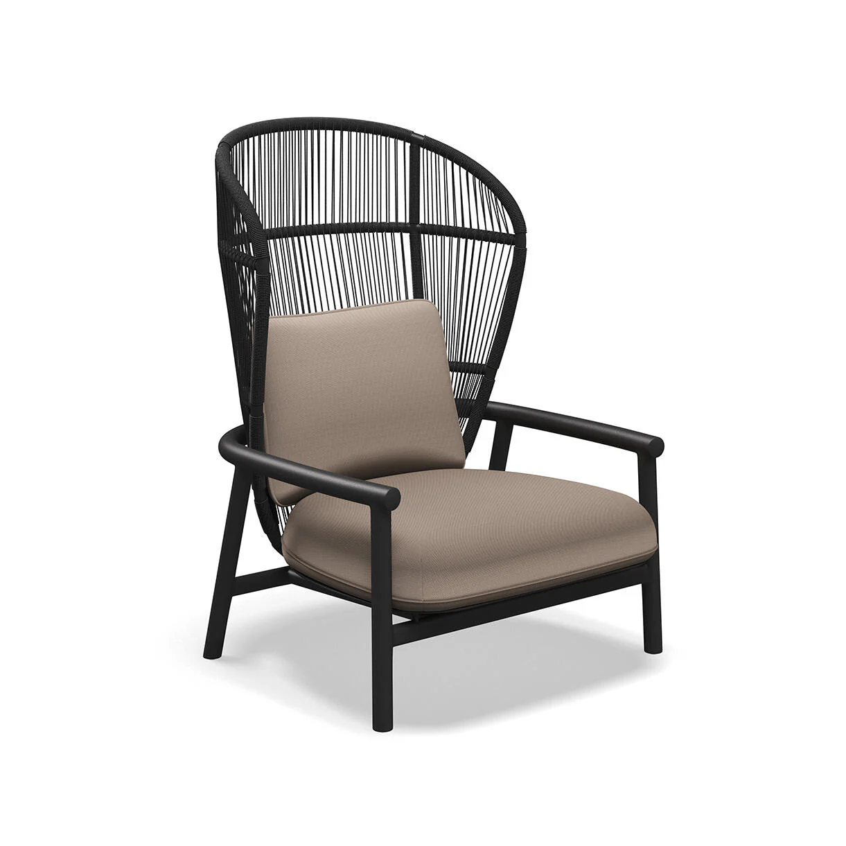 Fern Aluminium High Back Lounge Chair - Image 10