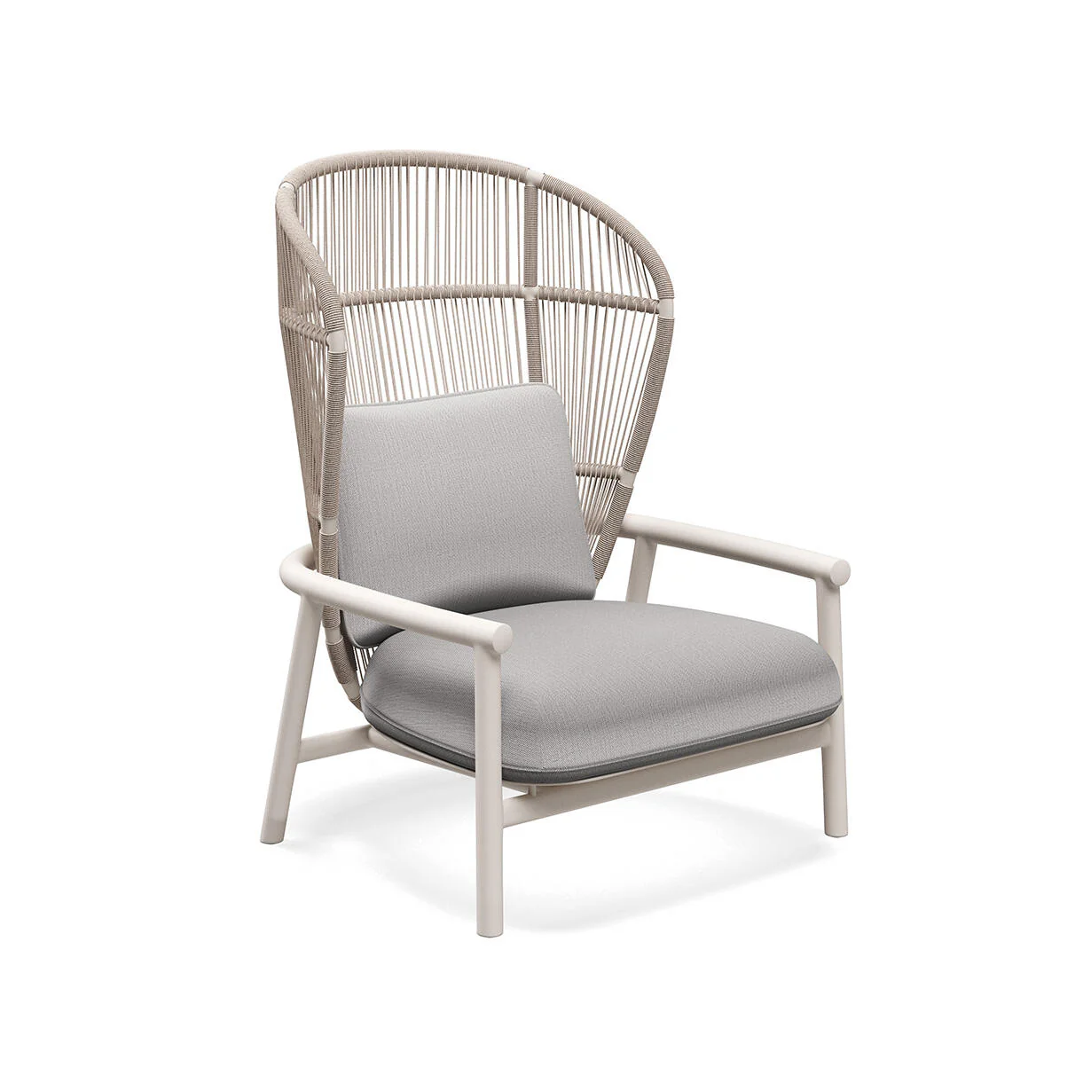 Fern Aluminium High Back Lounge Chair - Image 25