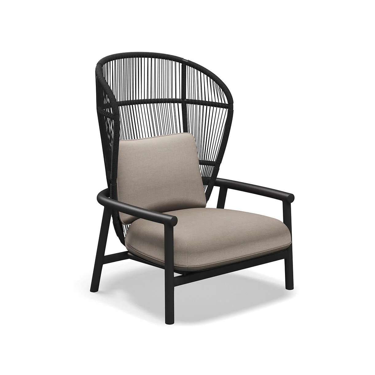 Fern Aluminium High Back Lounge Chair - Image 8