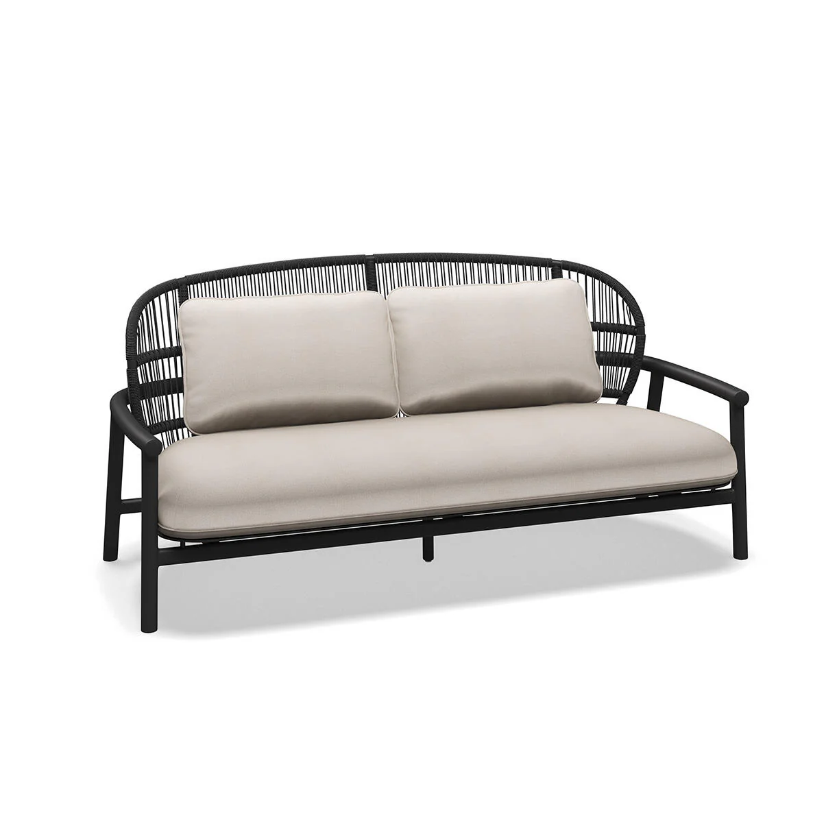 Fern Aluminium Low Back 2 Seater Sofa - Image 3