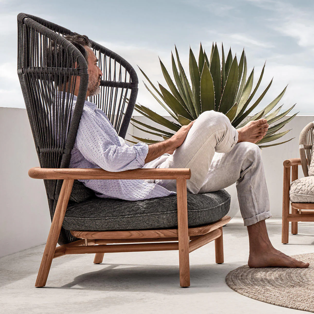 Fern High Back Lounge Chair