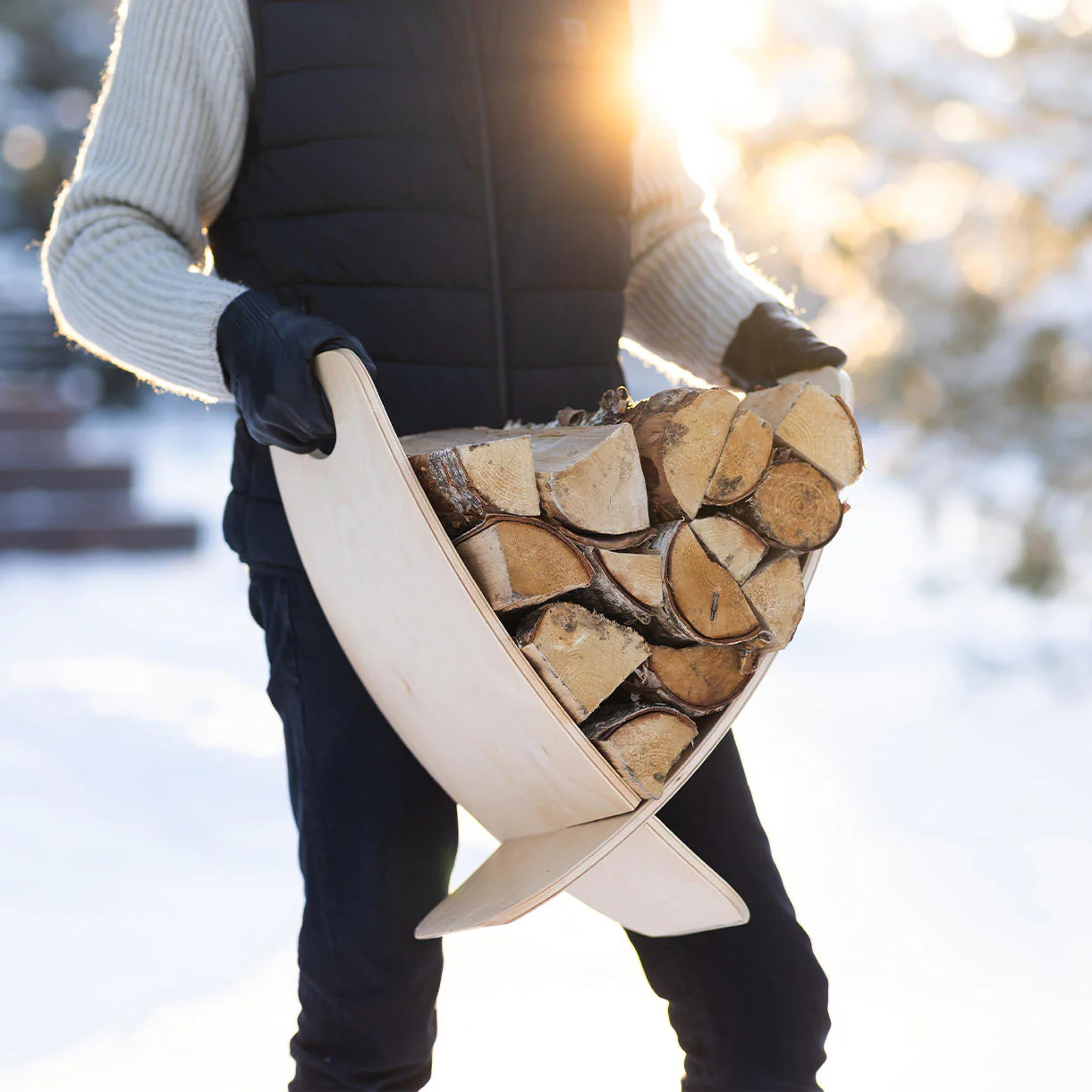Fireside Log Carrier Rack - Image 4