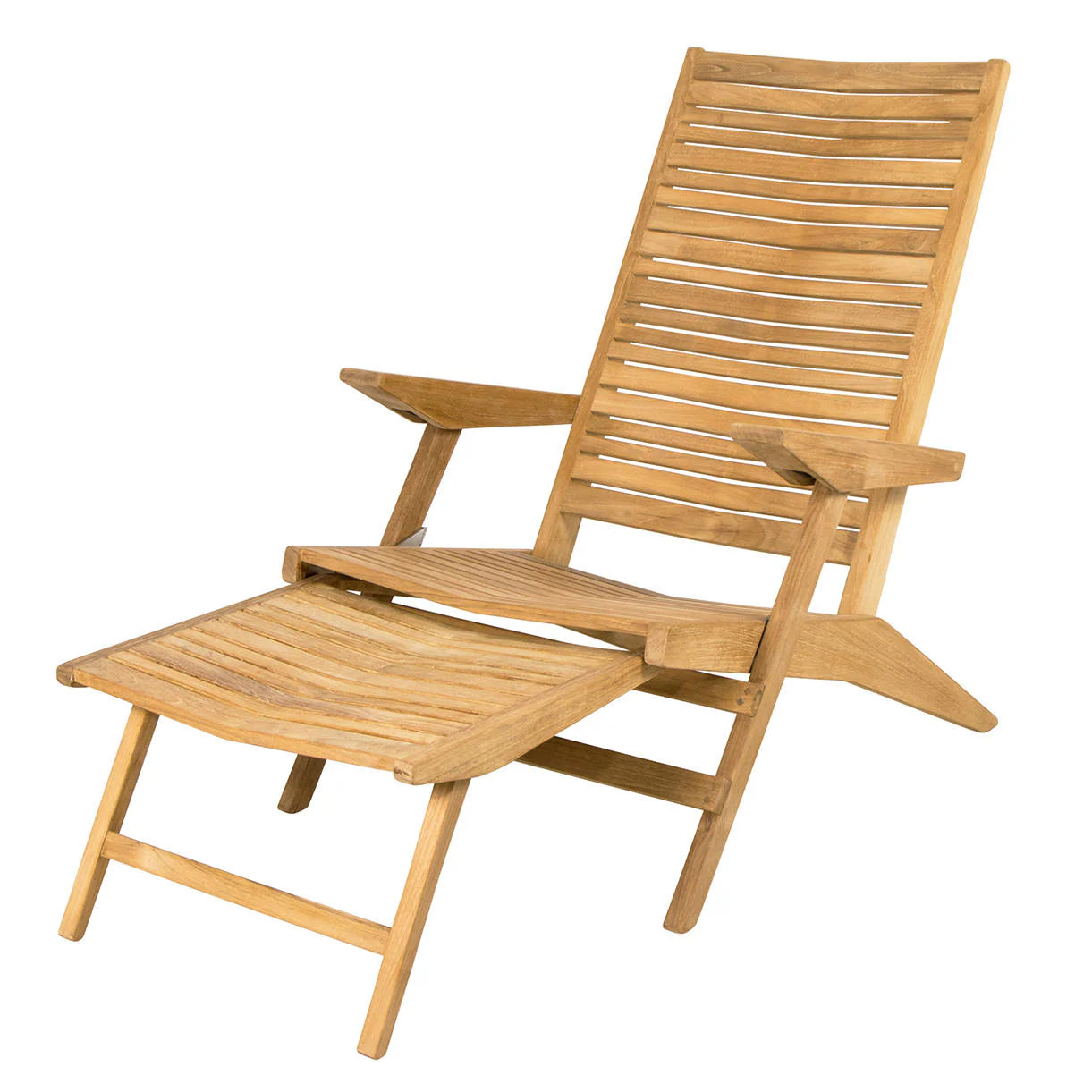 Flip Deck Chair with Footrest - Image 4
