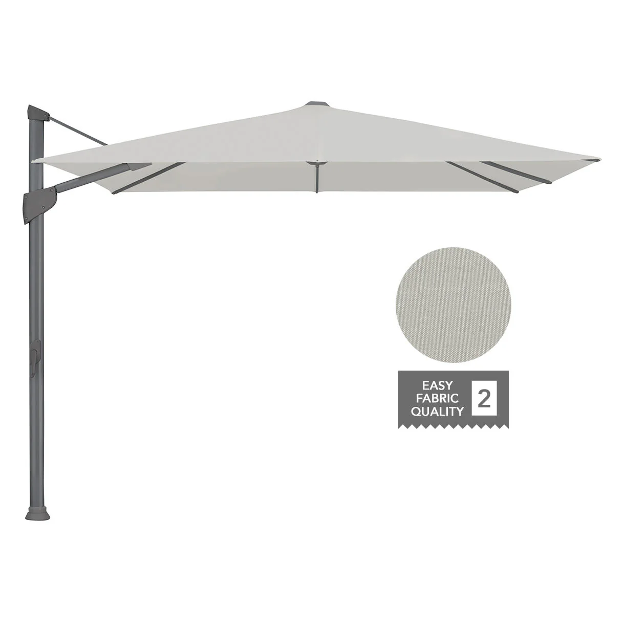 Fortano Square Anthracite Pole Parasols - Image 6