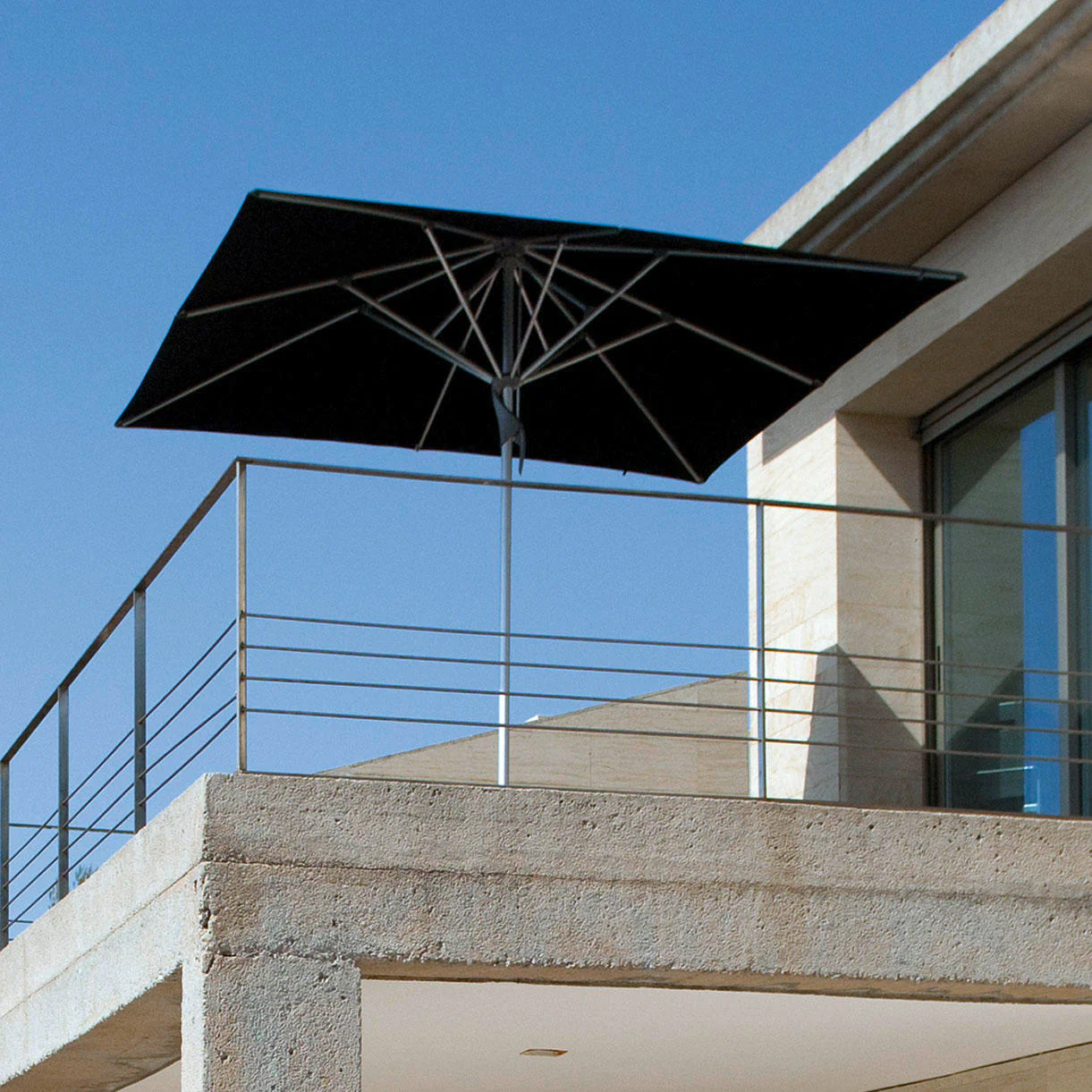 Fortino Square Centre Pole Parasols - Image 2