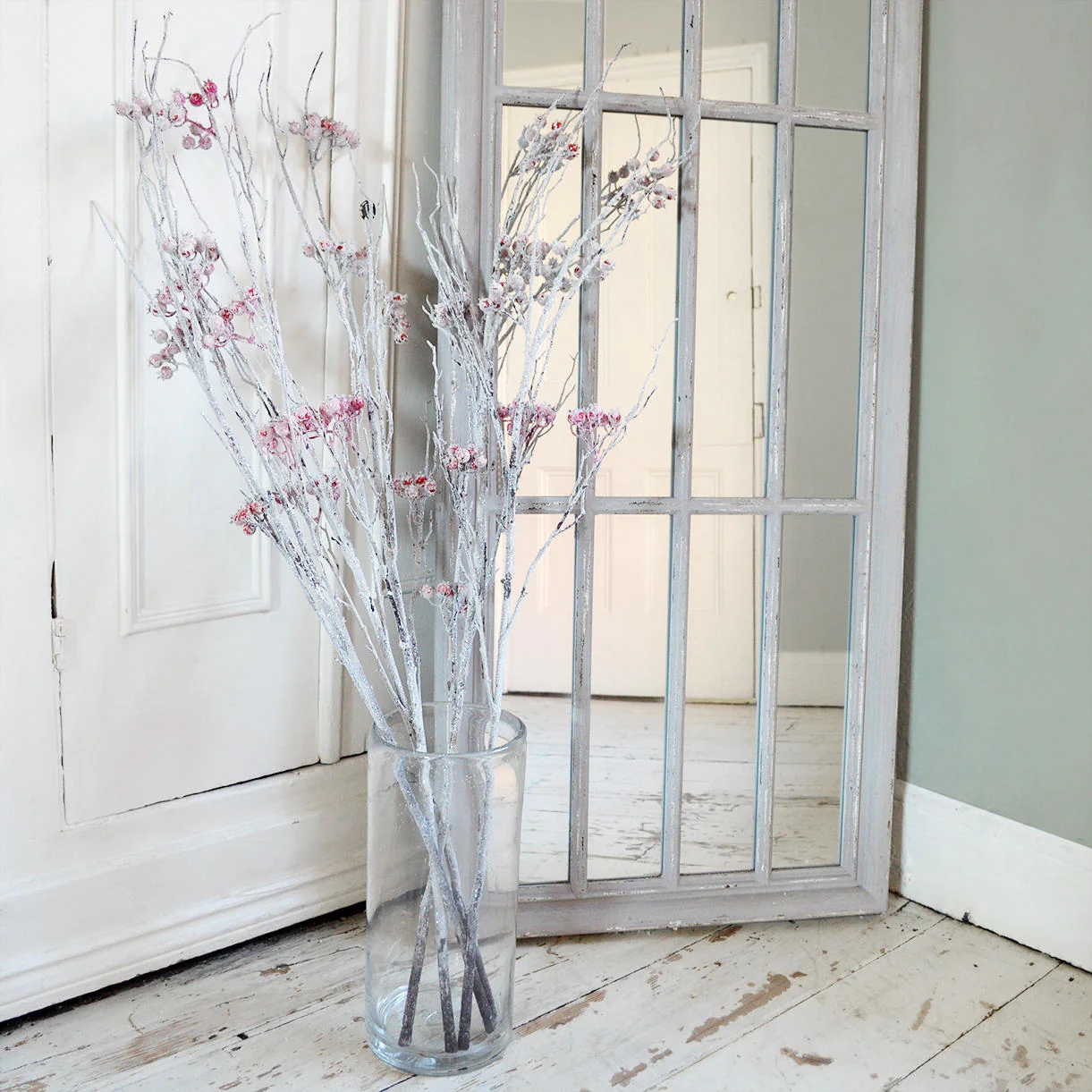 5 Frosted Hawberry Stems