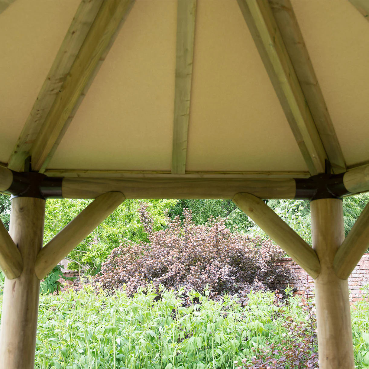 Furnished Oval Gazebos with Timber Roof - Image 5