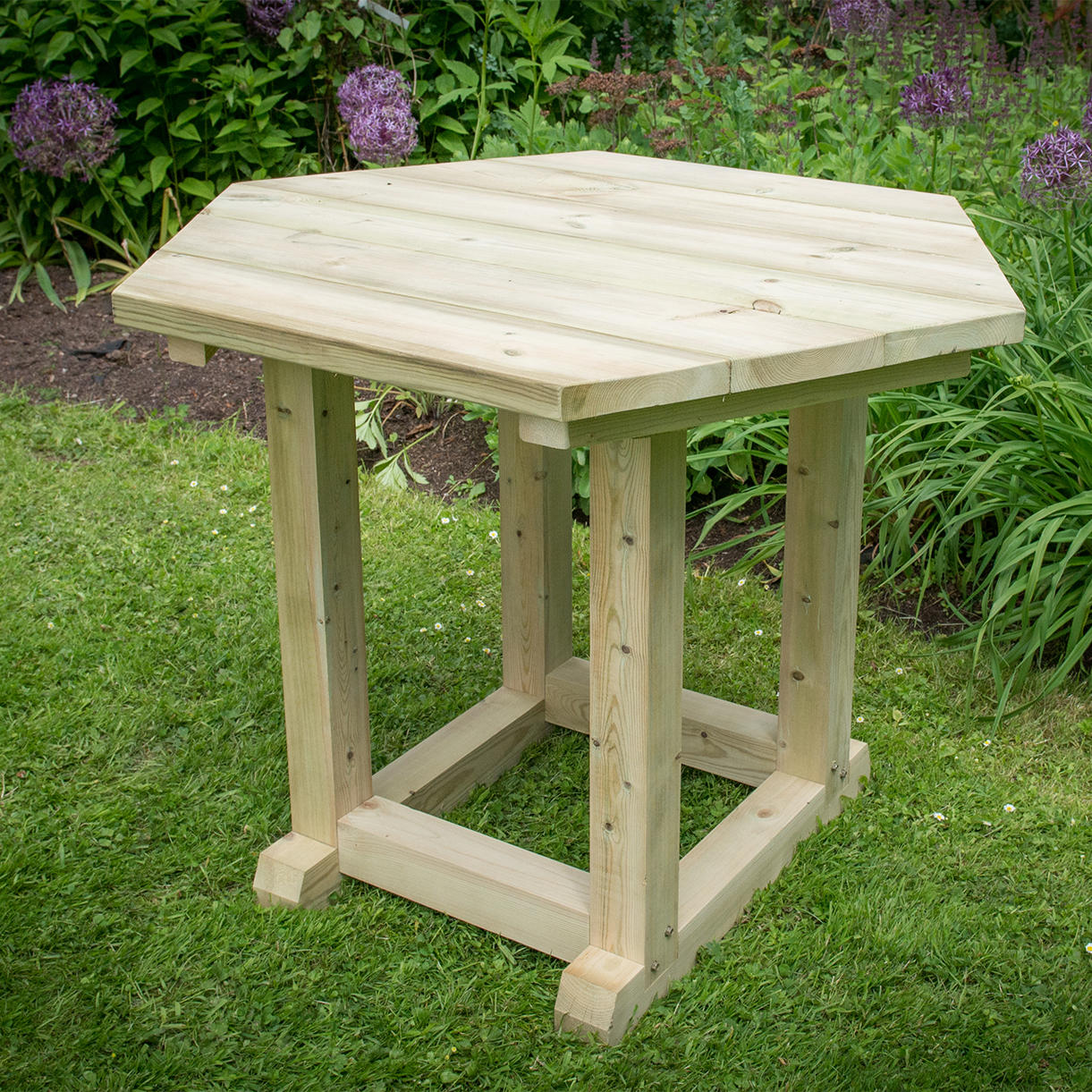 Furnished Thatched Hexagonal 3m Gazebo - Image 3