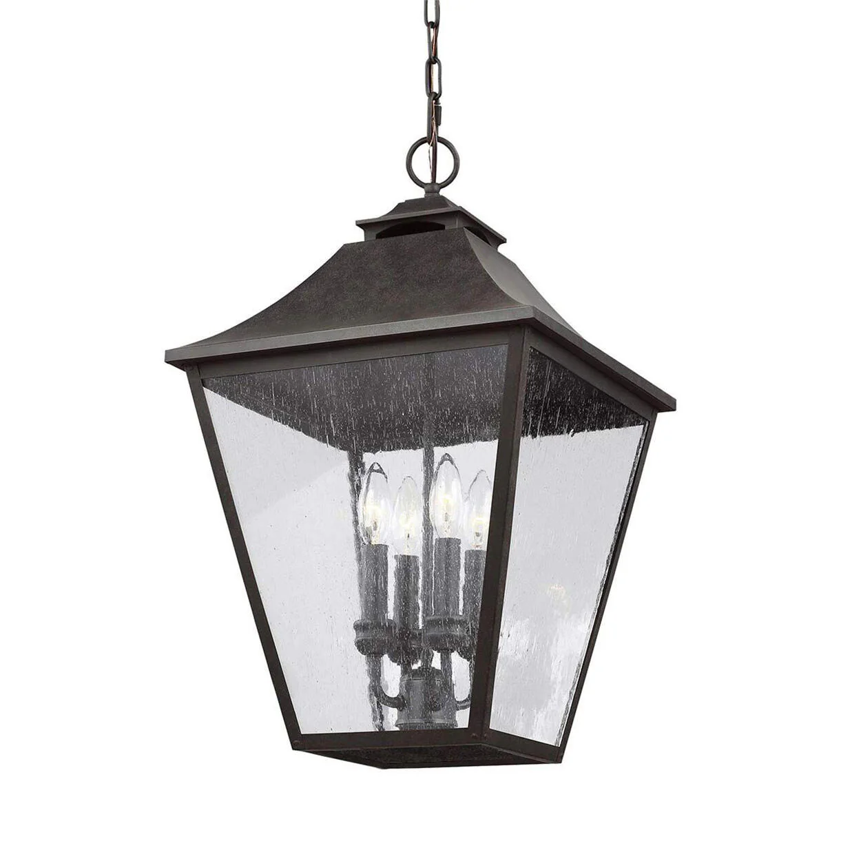Galena Outdoor Hanging Chain Lantern - Image 5