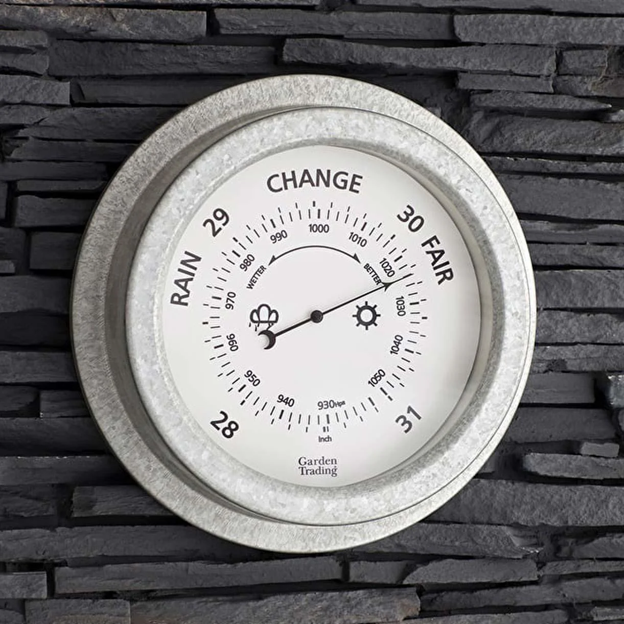 Galvanised Barometer