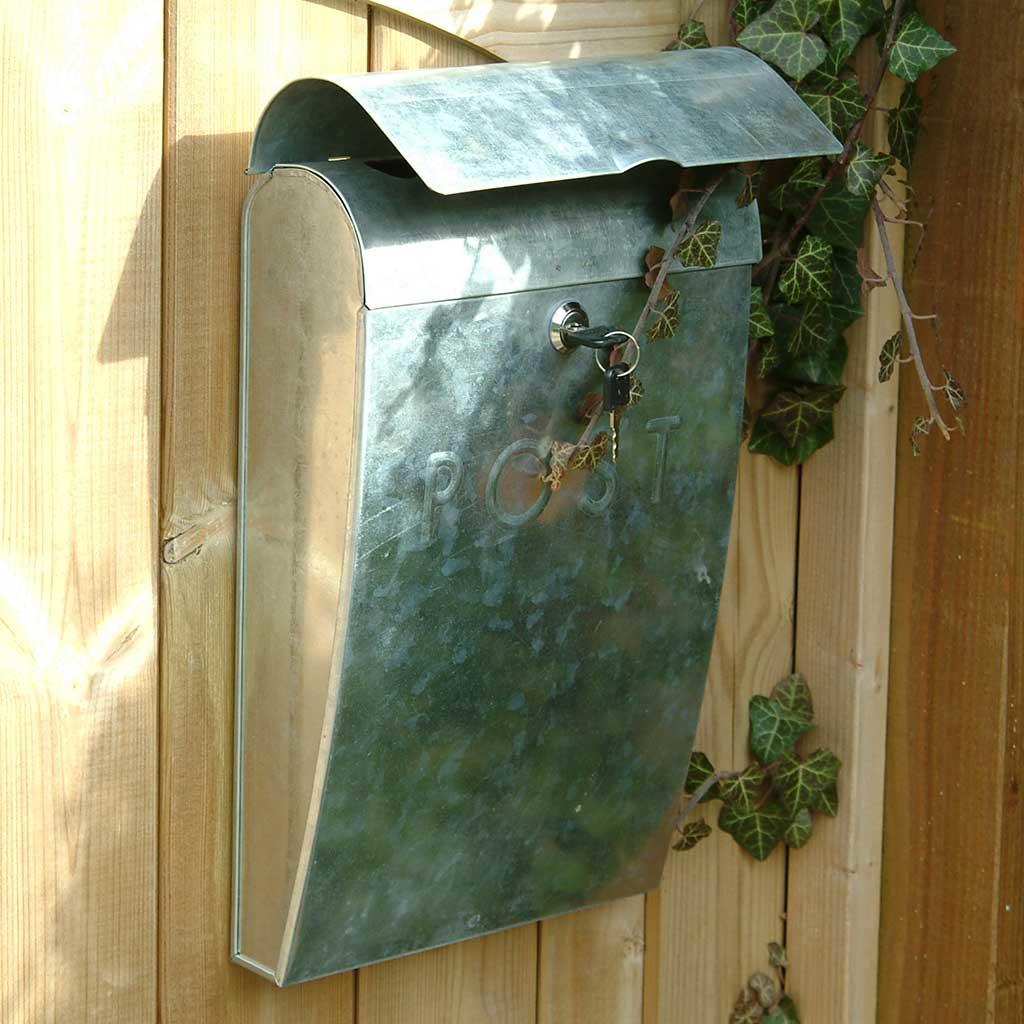 Galvanised Lockable Post Box
