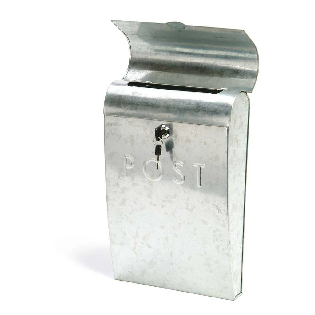 Galvanised Lockable Post Box - Image 2