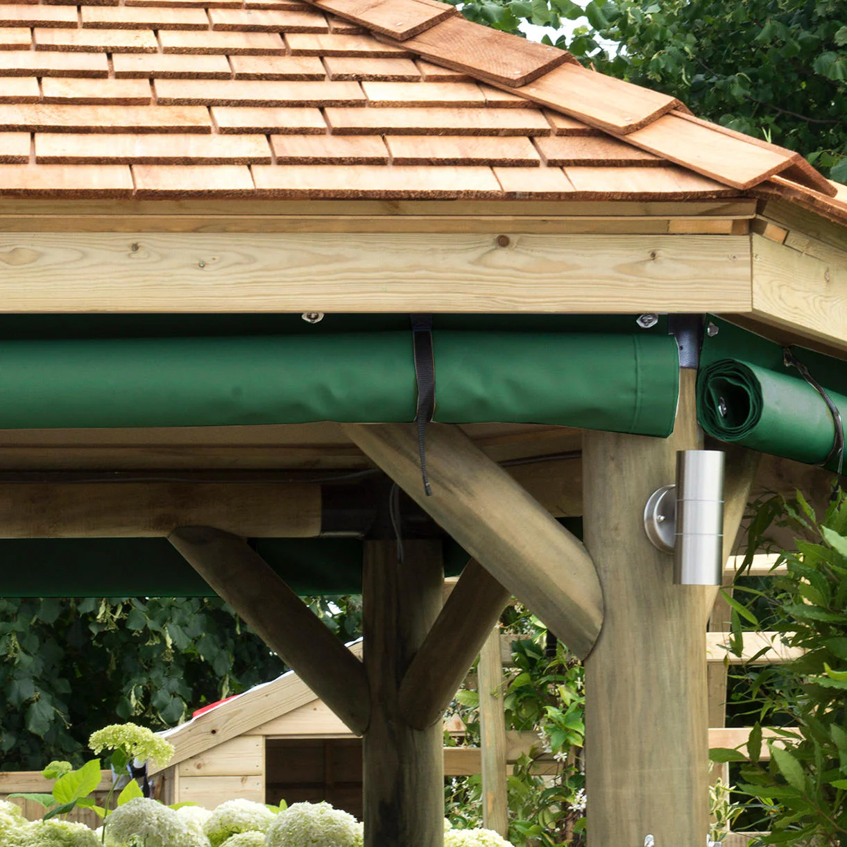 Hexagonal Gazebo Garden Curtains