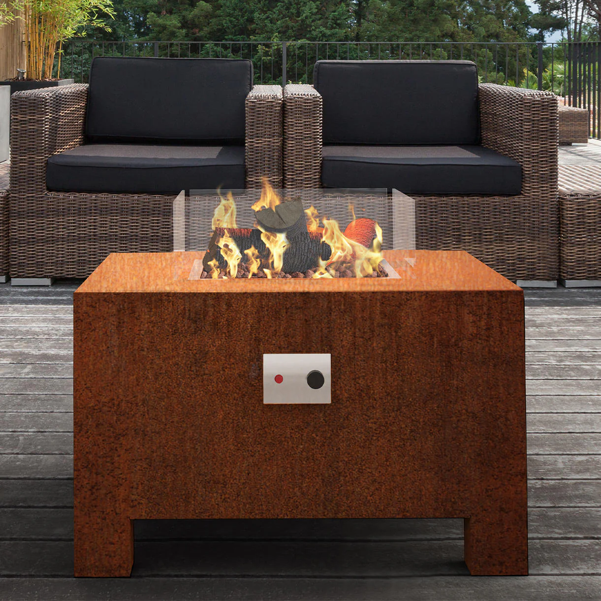Gas Fired Corten Steel Fire Pits - Image 2