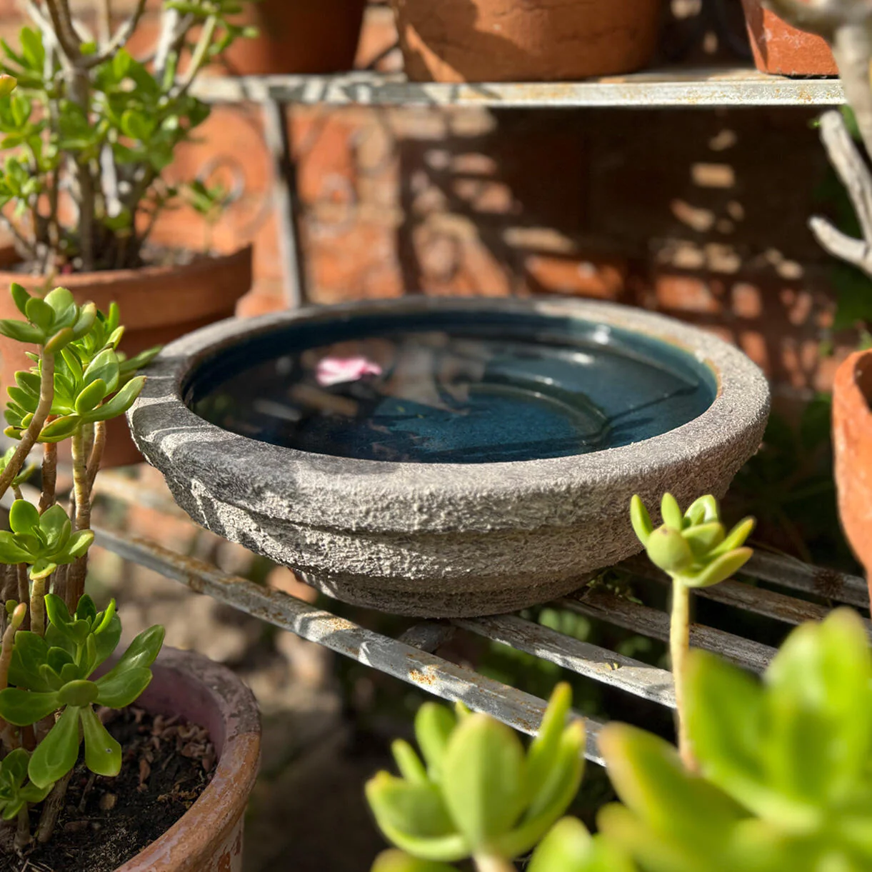 Glazed Aged Stoneware Bowl - Image 2
