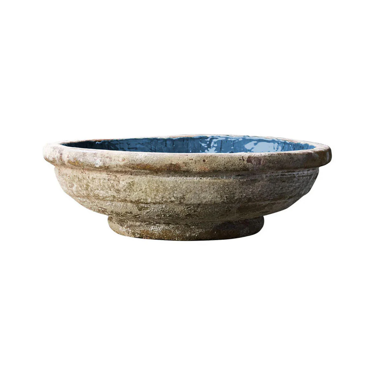 Glazed Aged Stoneware Bowl - Image 3