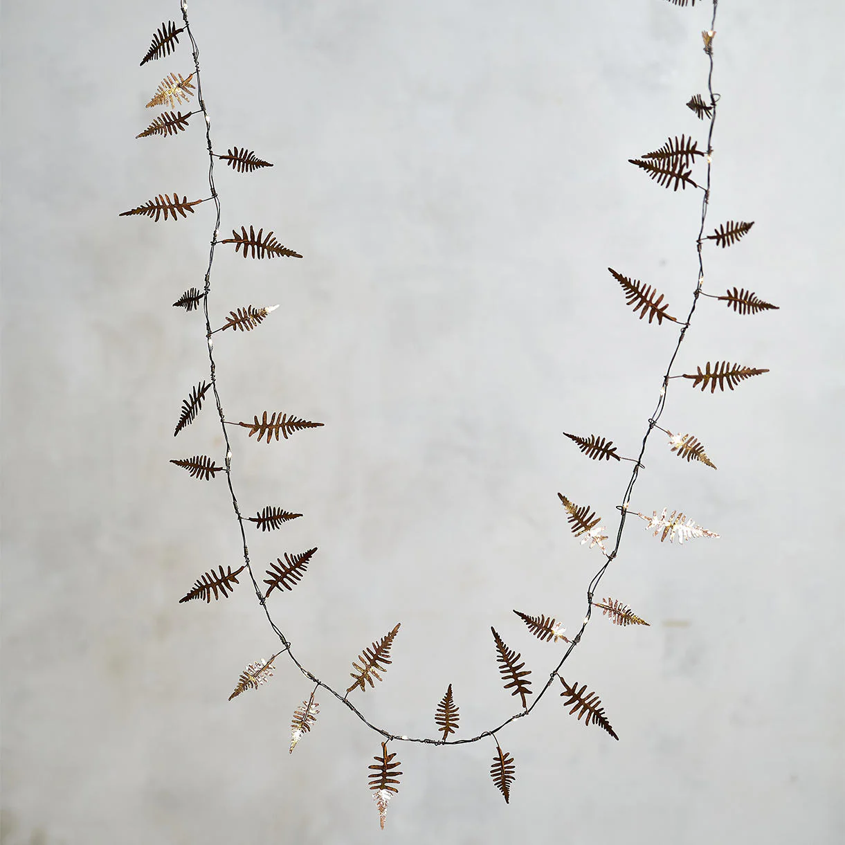 Gold Fern Leaf LED String Lights - Image 4