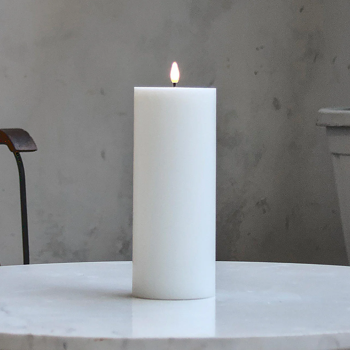 Grand Pillar White LED Candles - Image 3