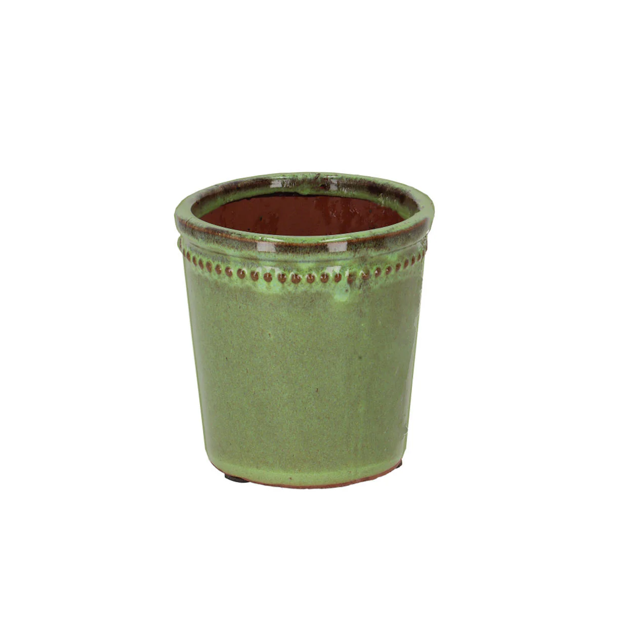Green Glazed Long Tom Plant Pots - Image 2