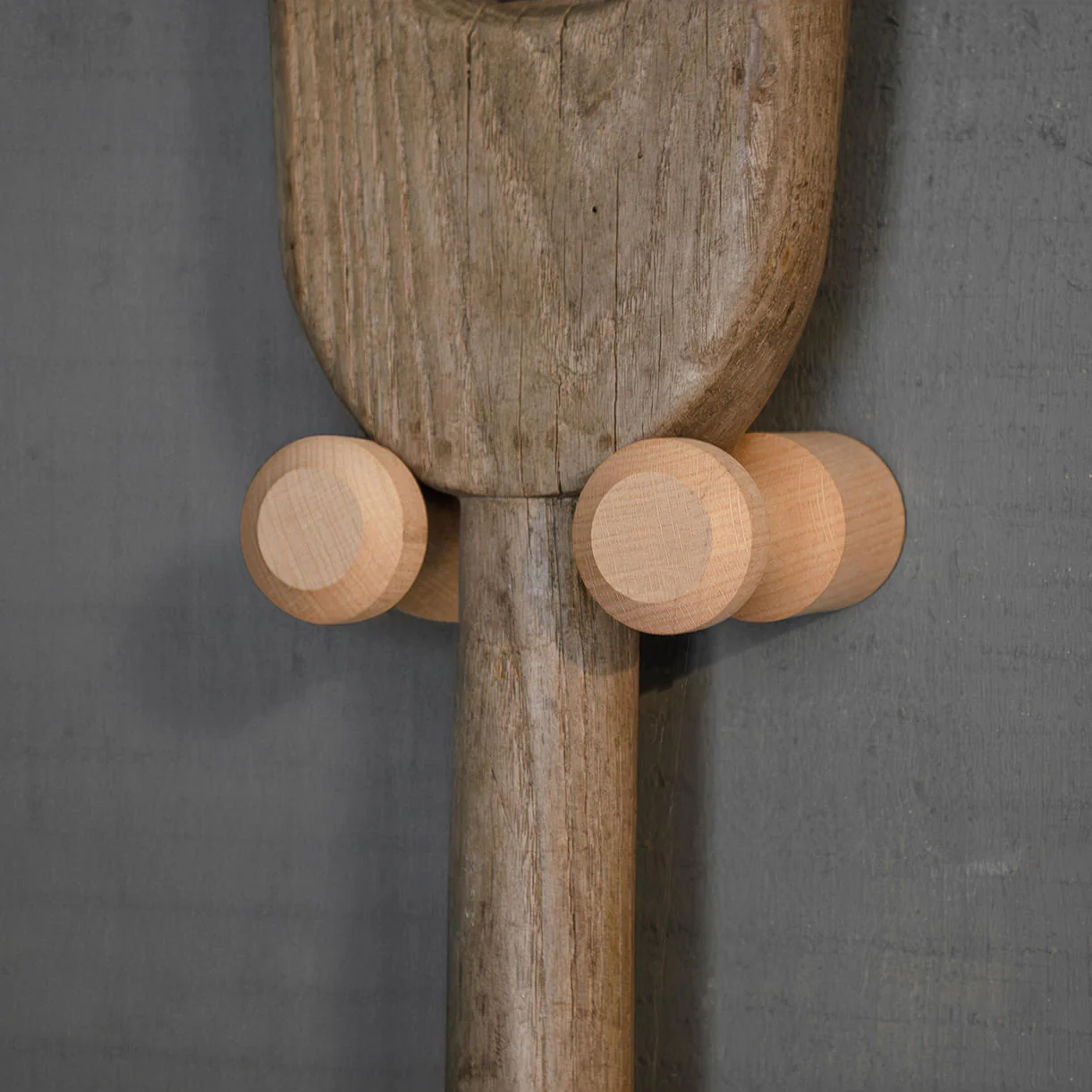 Pair of Wooden Peg Hooks