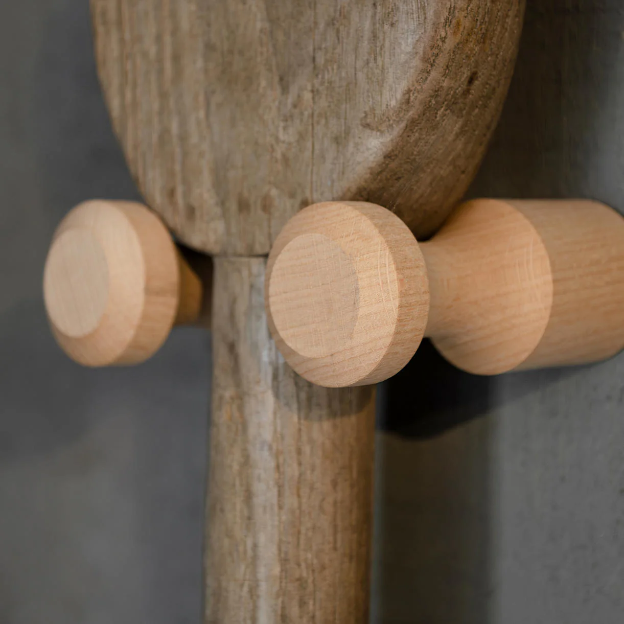 Pair of Wooden Peg Hooks - Image 3