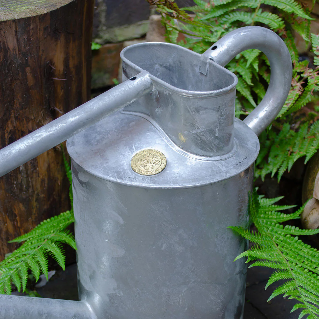 Haws Warley Fall Galvanised Professional Watering Can - 2 Gallon - Image 2