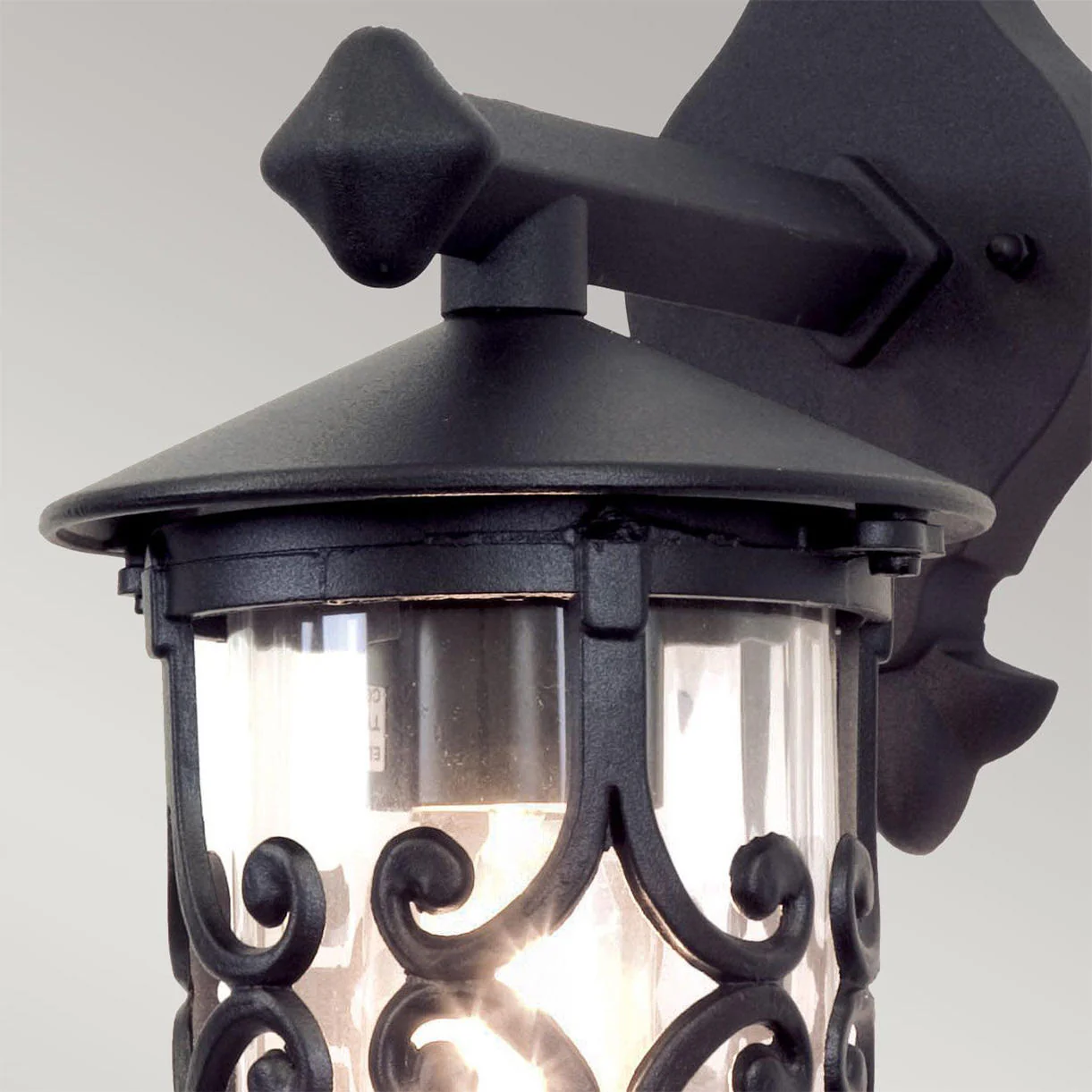 Hereford Outdoor Scroll Down Wall Lantern - Image 2