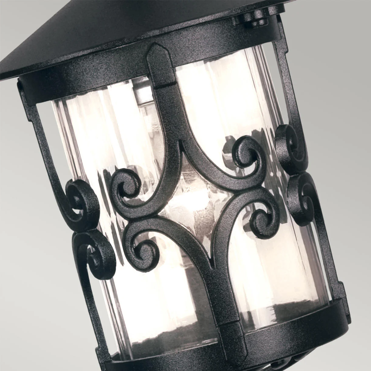 Hereford Scroll Outdoor Hanging Chain Lantern - Image 3
