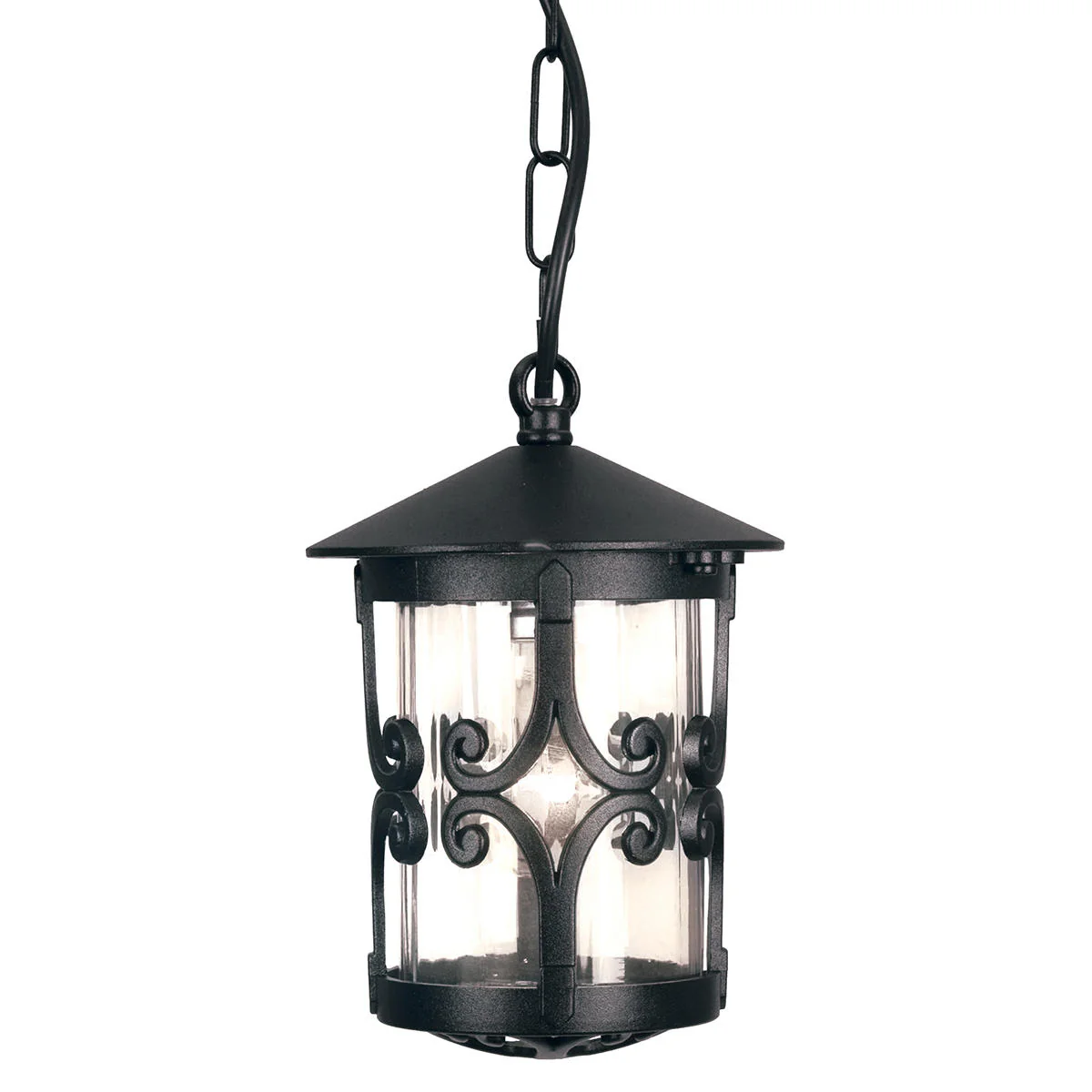 Hereford Scroll Outdoor Hanging Chain Lantern - Image 4