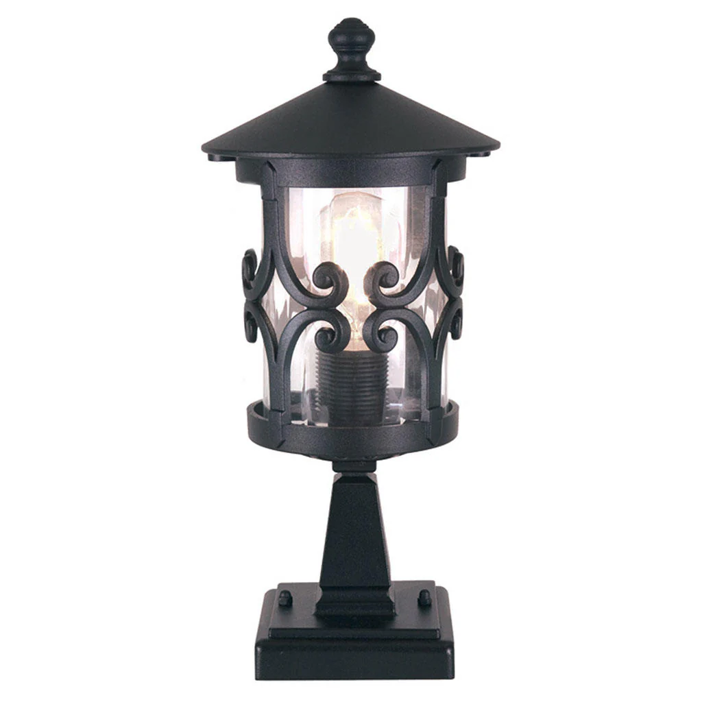 Hereford Scroll Outdoor Pedestal Lantern - Image 3