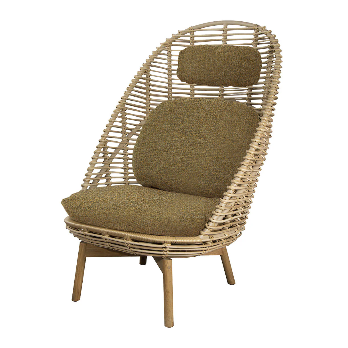 Hive Highback Chair With Teak Legs - Image 10