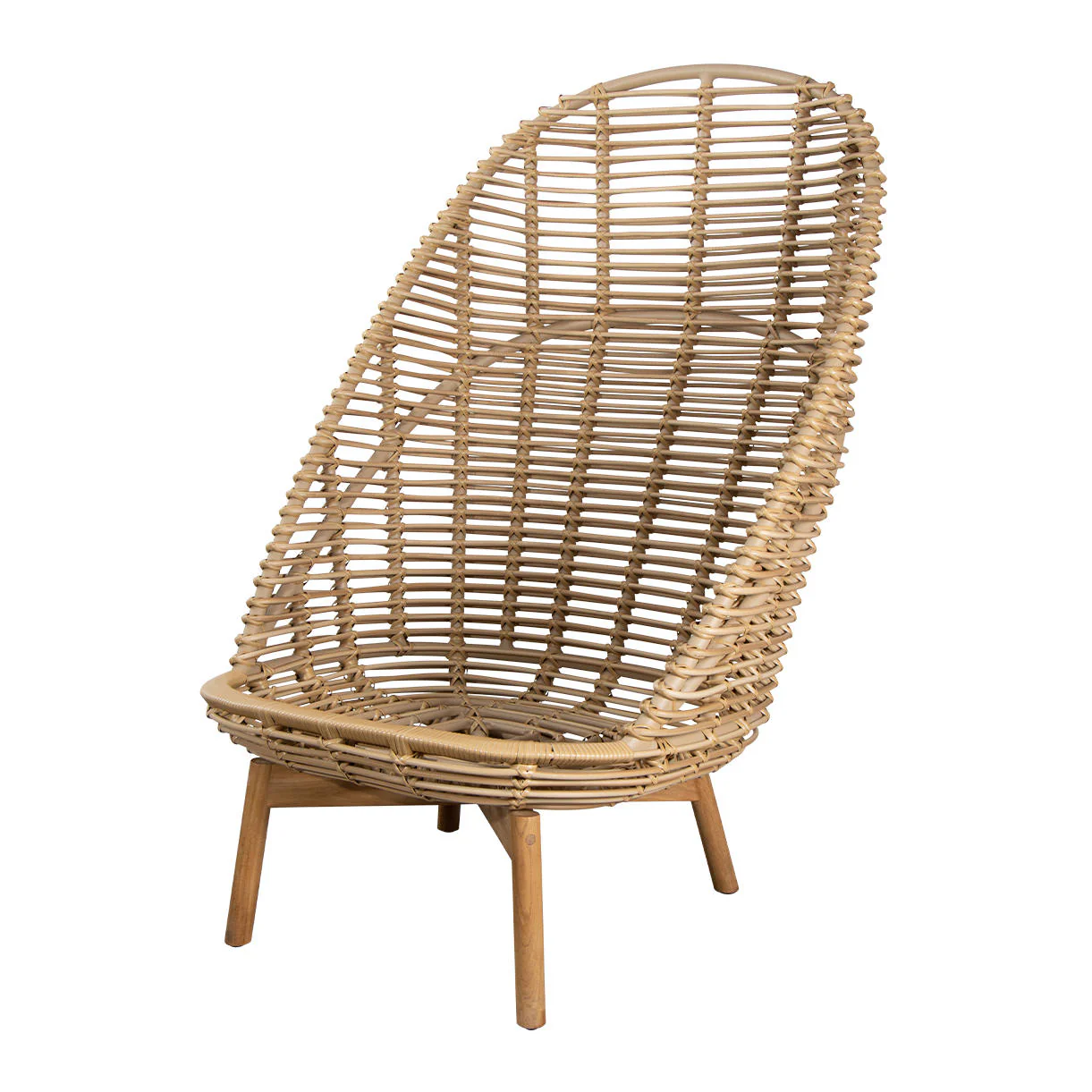 Hive Highback Chair With Teak Legs - Image 5