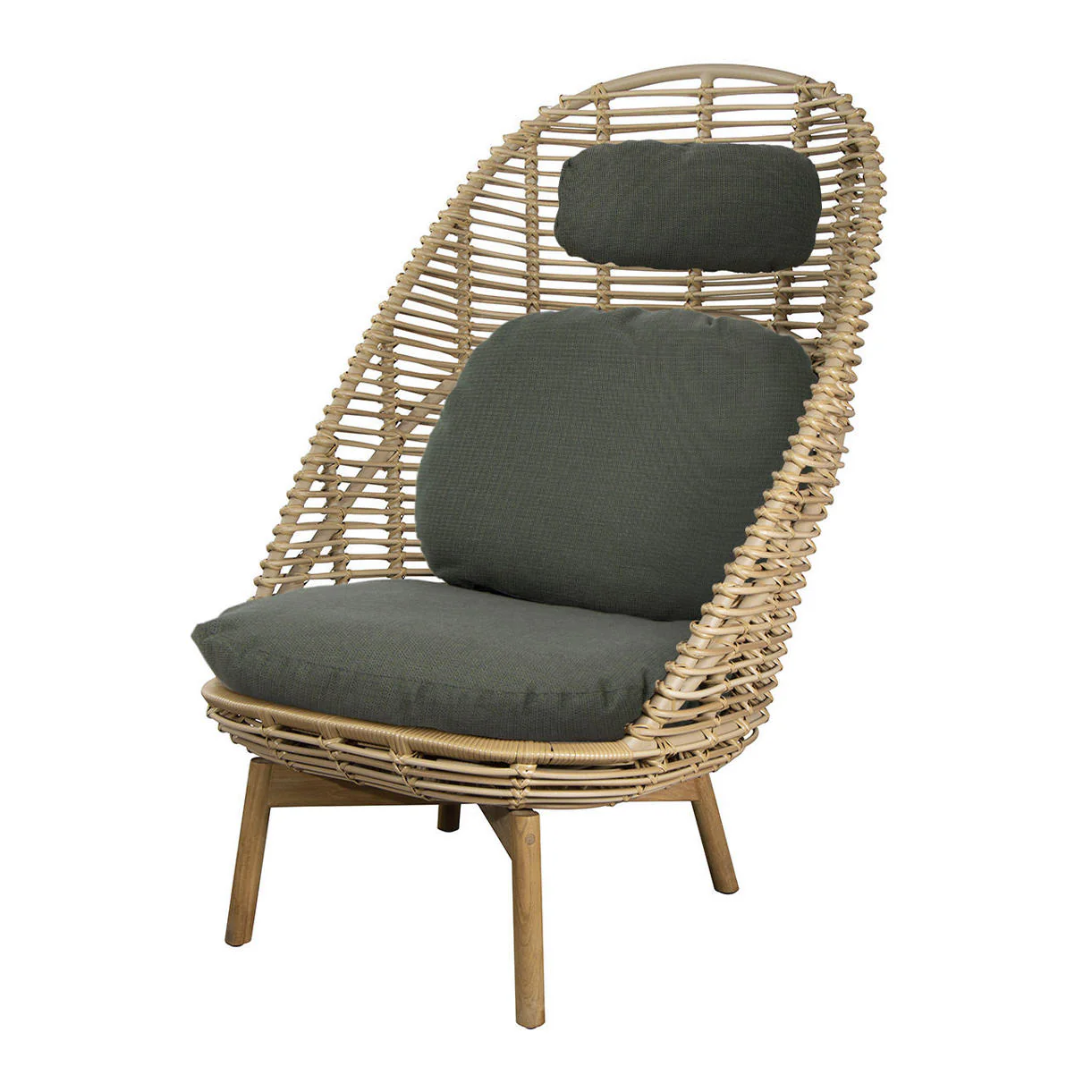 Hive Highback Chair With Teak Legs - Image 8