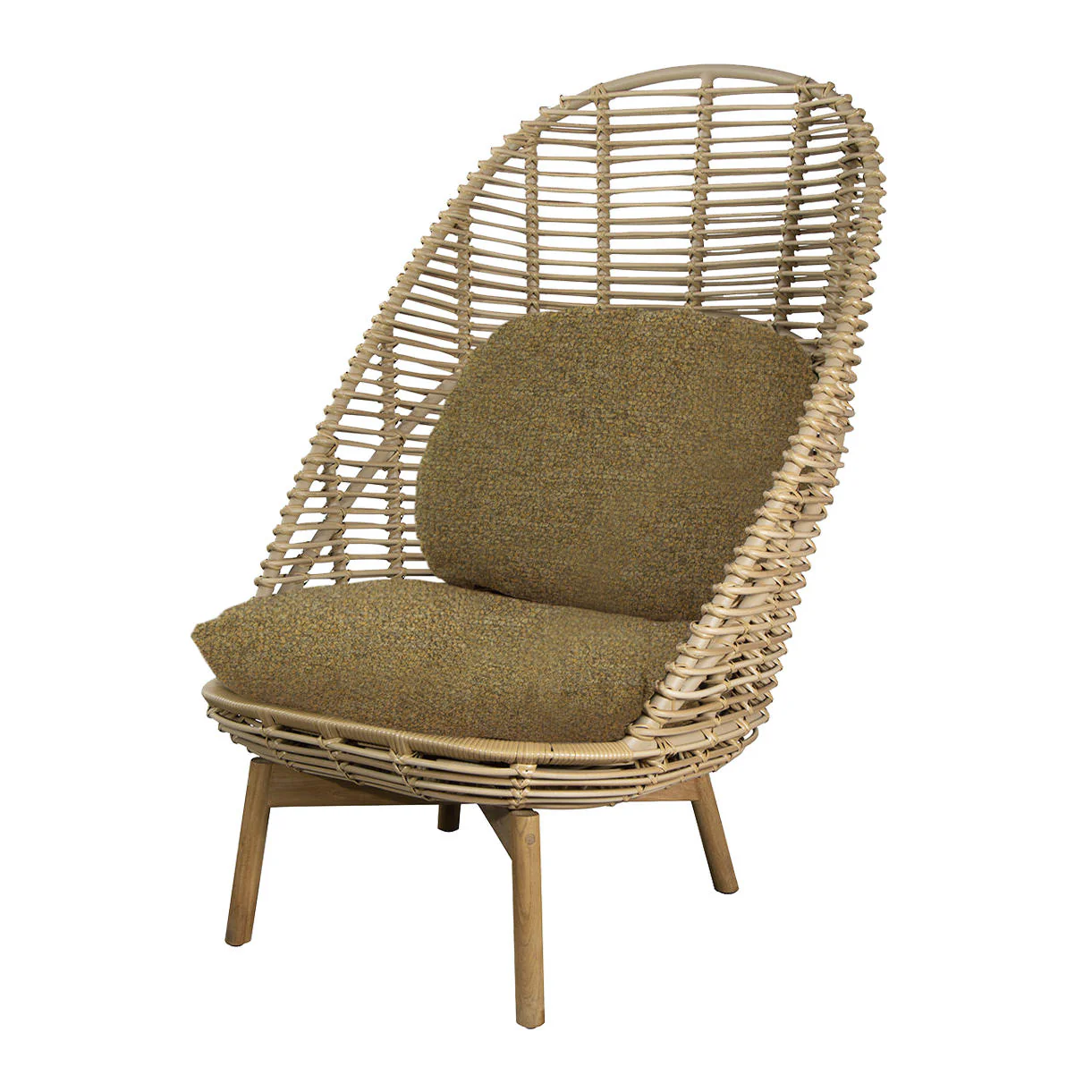 Hive Highback Chair With Teak Legs - Image 9