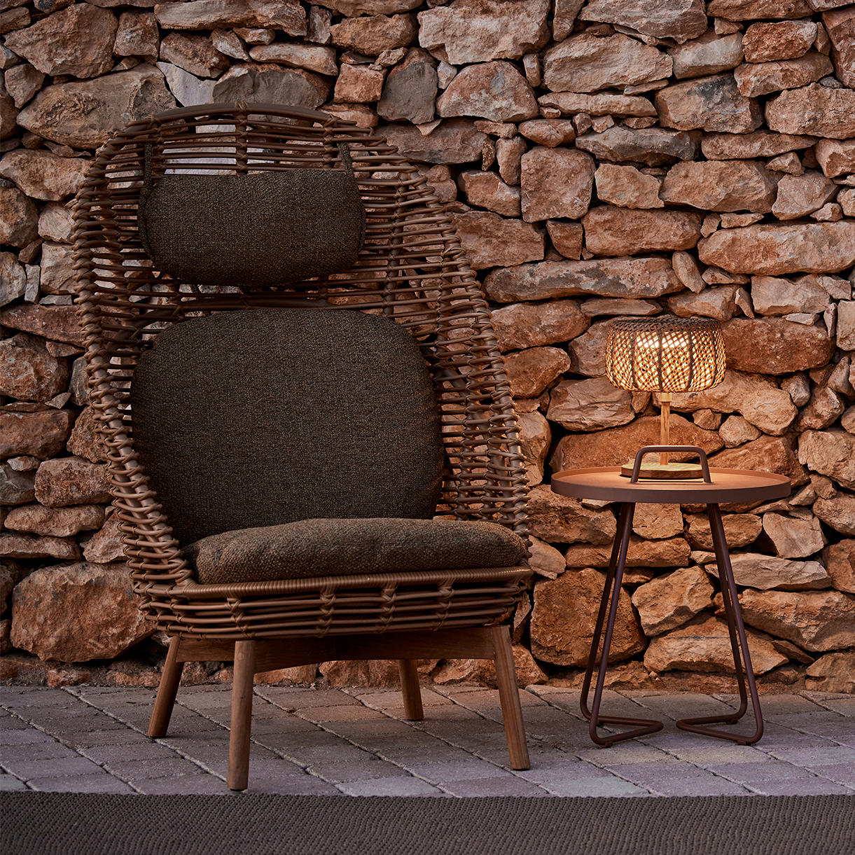 Illusion Glow Weave Solar Table Lamp - Image 2