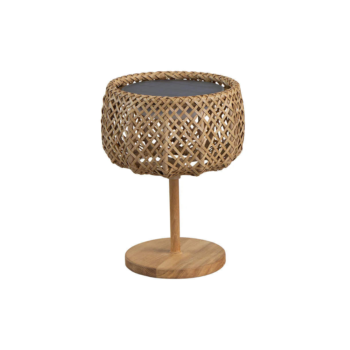 Illusion Glow Weave Solar Table Lamp - Image 3